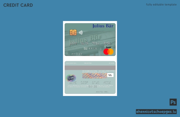 Schweiz Julius Bär Gruppe AG Mastercard Beispielvorschau